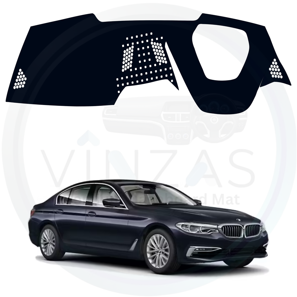 Black custom car dashboard cover For BMW 530D