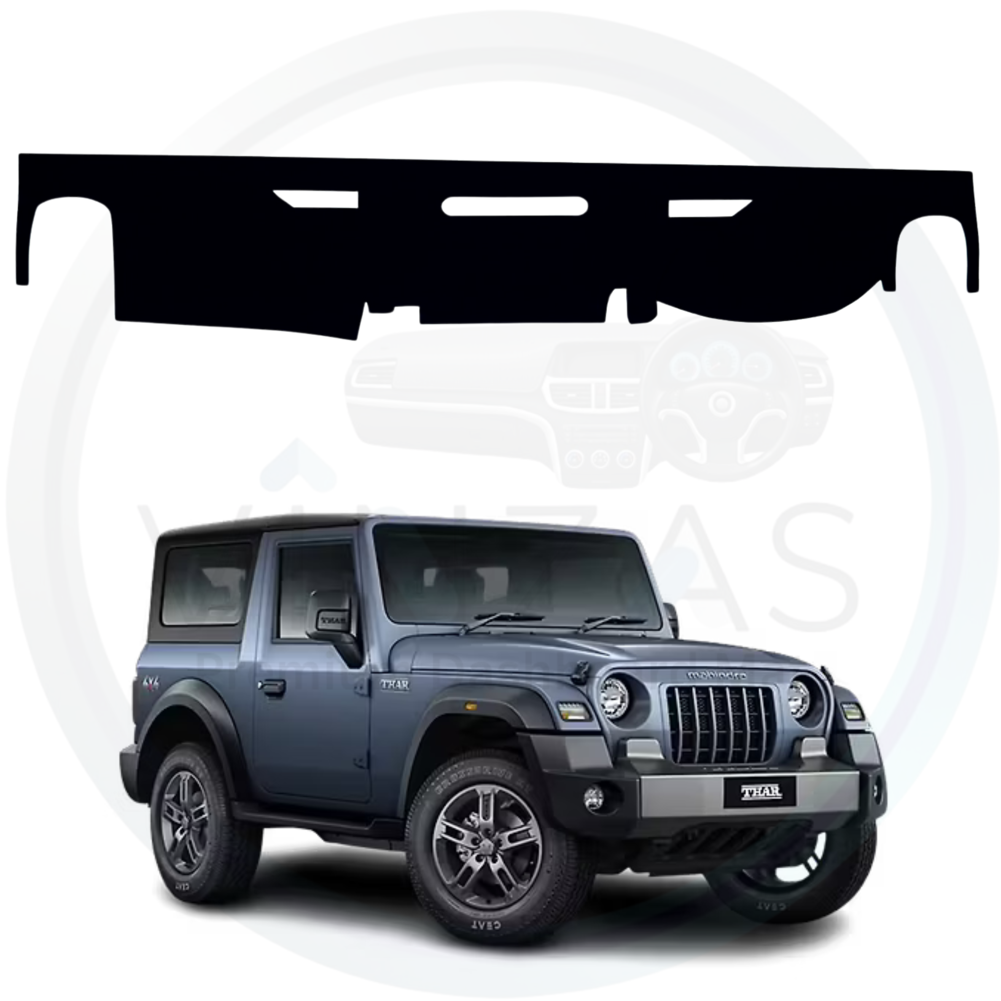 Mahindra Thar 2020 To 2026 Car Dashboard Mat
