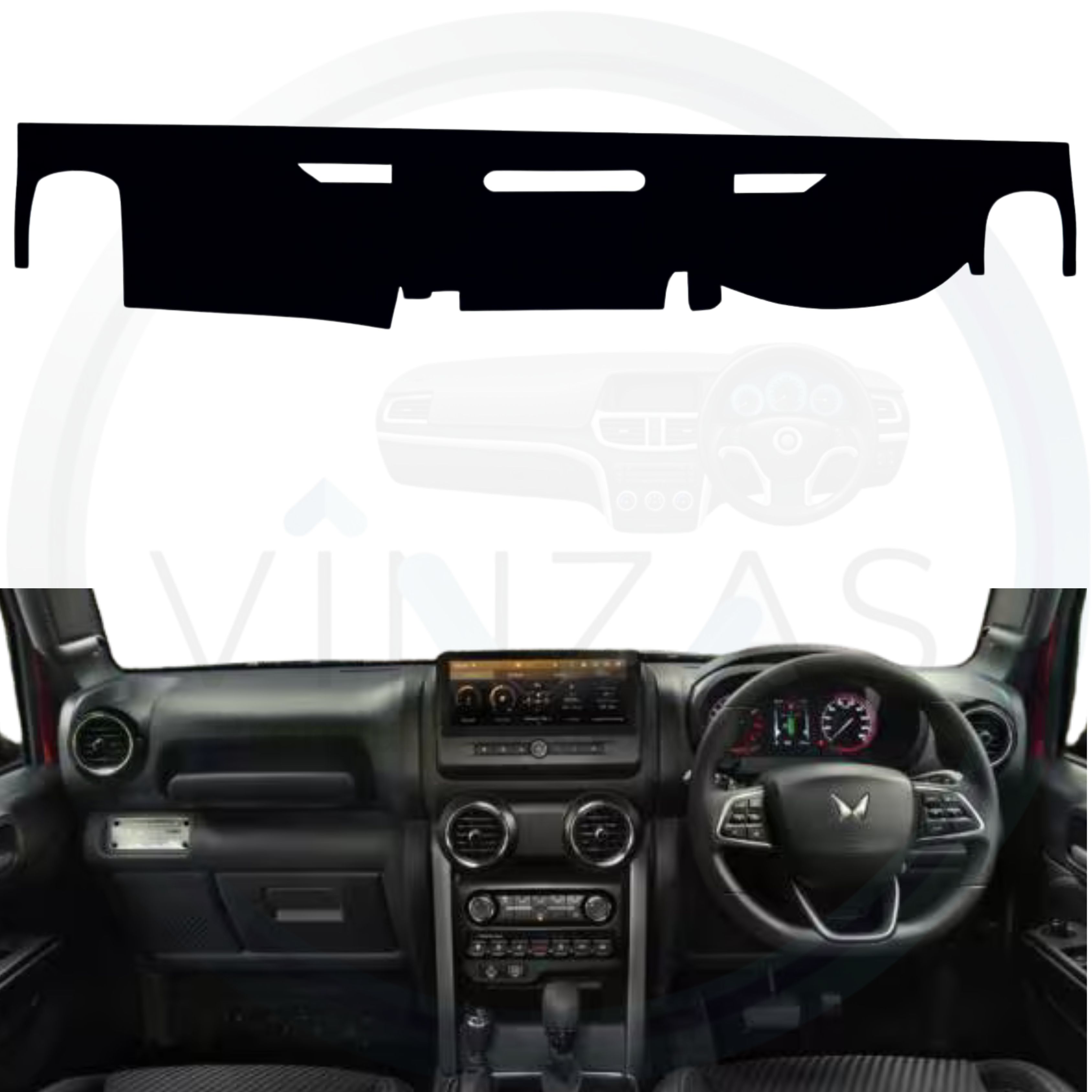 Mahindra Thar 2020 To 2026 Car Dashboard Mat